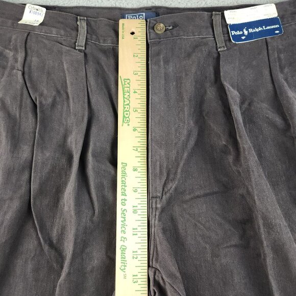 Vintage Polo Ralph Lauren Pleated Jean Pants Men's 38x36 USA 80's Deadstock NWT - Picture 4 of 11